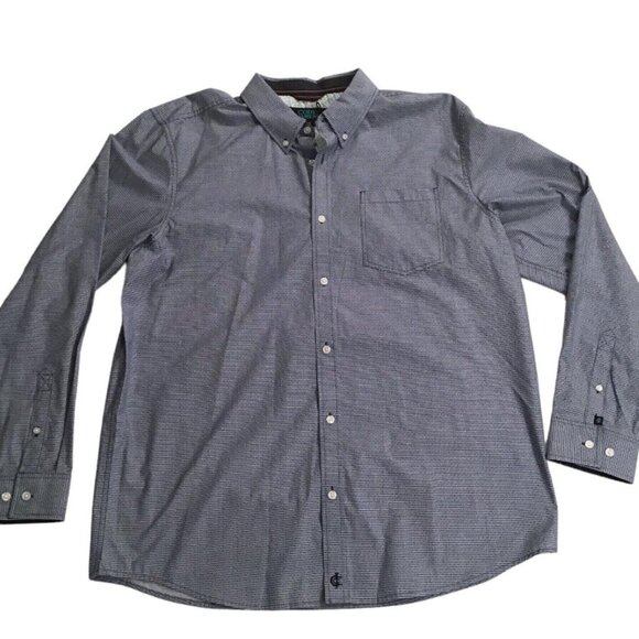 Cody James Men's Shirt Large Blue Button Up (NEW with flaw - PLEASE READ) - Picture 1 of 6
